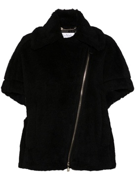 Wool and alpaca teddy cape