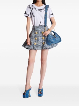 Flared tweed skirt