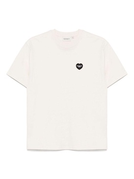 Cotton t-shirt in ivory