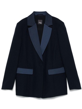 Single-breasted blazer 'Mandare' blue
