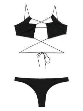 Bikini set 'Jadia Thong' in black