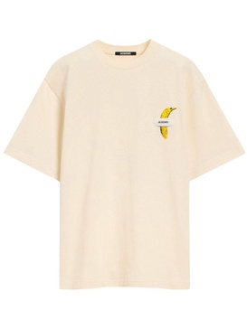 Le Banane t-shirt in yellow cotton with banana printed