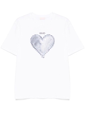 T-shirt with blue Heart graphic