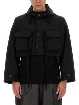 CROPPED POLY JERSEY JACKET
