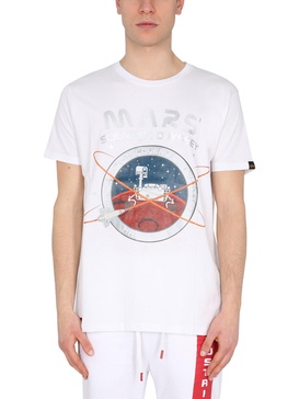 "MISSION TO MARS" COTTON JERSEY PRINTED T-SHIRT 