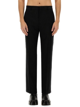 "STRAIGHT FIT" WOOL PANTS