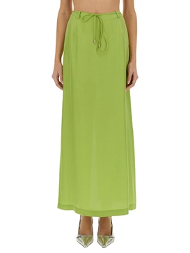 LONG SILK SKIRT