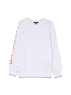 sweatshirt crewneck logo on sleeve