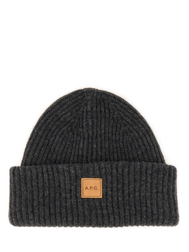 A.P.C. Women Beanie Hat With Logo