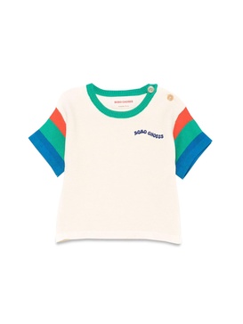 COLOR BLOCK KNITTED T-SHIRT