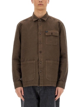 LINEN AND COTTON SHIRT JACKET