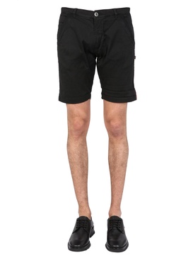 COTTON BERMUDA WITH LOGO