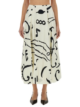 COTTON PRINT SKIRT