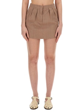 CHECK PRINT MINI SKIRT
