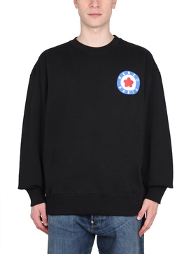 COTTON SWEATSHIRT WITH LOGO PRINT