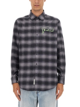 FLANNEL SHIRT WITH TARTAN PATTERN