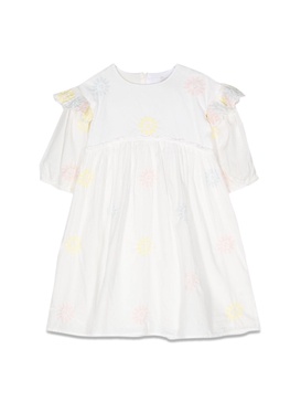 3/4 sleeve embroidered dress