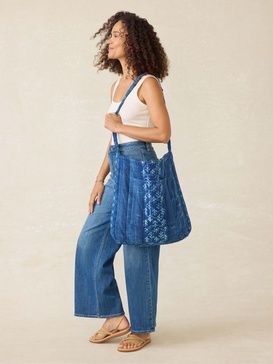 Sun Valley Quilted Tote - Indigo Valley