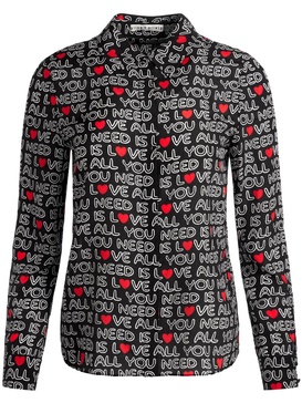 A+O X THE BEATLES WILLA PLACKET TOP