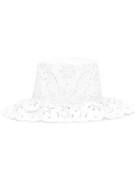 Broderie Anglaise Cotton Poplin Bucket Hat