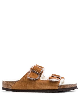 Birkenstock Women's Arizona Shearling Slim-Fit Sandals - UK 3.5