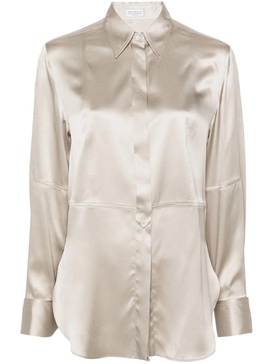 BRUNELLO CUCINELLI Luxurious Silk Blend Tailored Shirt
