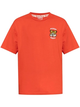 Kenzo Men Kenzo Verdy Market Embroidered Cotton T-Shirt