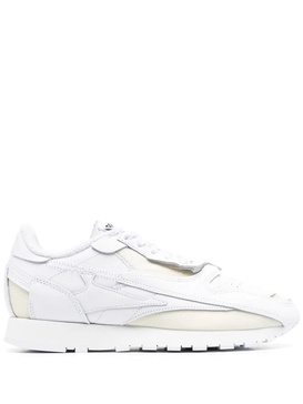 Leather And Fabric Sneakers