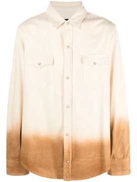 Bright Hues printed denim shirt