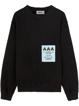 Black Cotton Sweatshirt