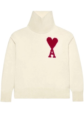 White Wool Ami de Coeur Sweater