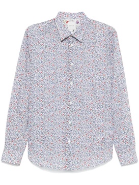 Cotton long sleeves shirt with floal pattern