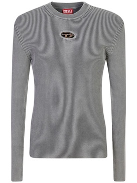 Diesel K-Darin-A Cut-Out Jumper With Vintage Oval D