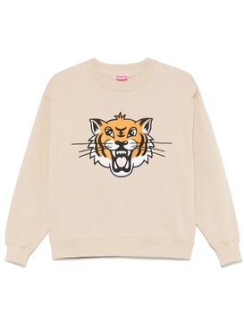 Embroidered Tiger logo sweatshirt