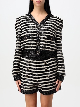 Sequined striped jacket