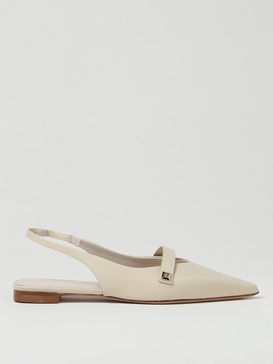 Leather slingback ballet flats