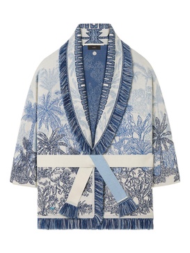 Jungle Toile De Jouy V-neck Cardigan