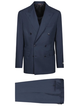 Double-breasted Blue Suit