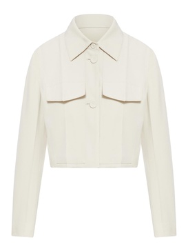 Blouson Wool Cotton Trench Coat