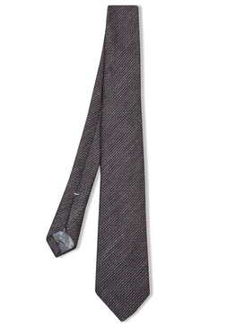 Brown Wave Pattern Tie