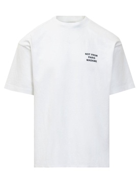 Slogan Printed Crewneck T-shirt