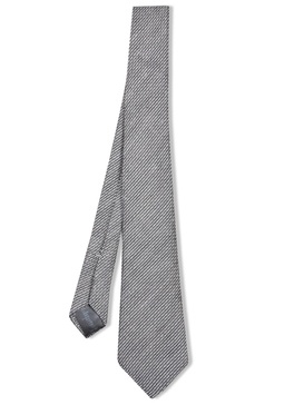 Silk Wave Grey Tie