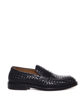 Woven Leather Loafers