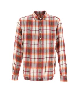 Long-sleeved Checked Shirt