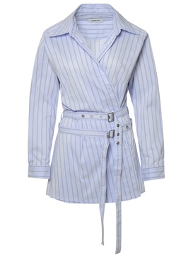 Stripes Crossed Shirt Dress