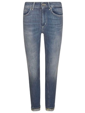 Skinny Fit Buttoned Jeans