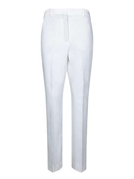 Galene White Cotton Trousers