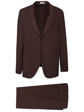 Brown Wool Crepe Suit