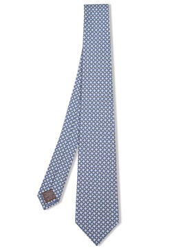 Blue Diamond Micro Pattern Tie