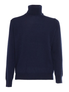 Plain Knitted Turtleneck Sweater